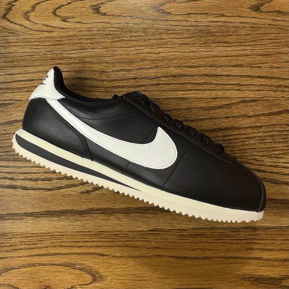 Nike Cortez 23 Premium Black Sail White Casual Shoes Men 